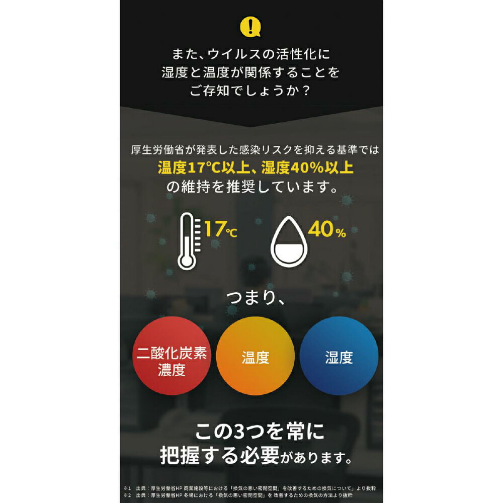 アーテック CO2モニター3R-COTH01 #51902 衛生用品 衛生備品 2