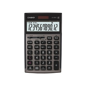 【11/5(日)24h限定★抽選で2人に1人が最大全額ポイントバック★要エントリー】カシオ CASIO 日数・時間計算機能搭載 本格実務電卓 JS-20DC-GB-N 実務 電卓 計算 試験 商業 簿記 ソーラー ジャスト サイズ 事務 仕事 学校 勉強 経理 総務 計算 金融 仕事