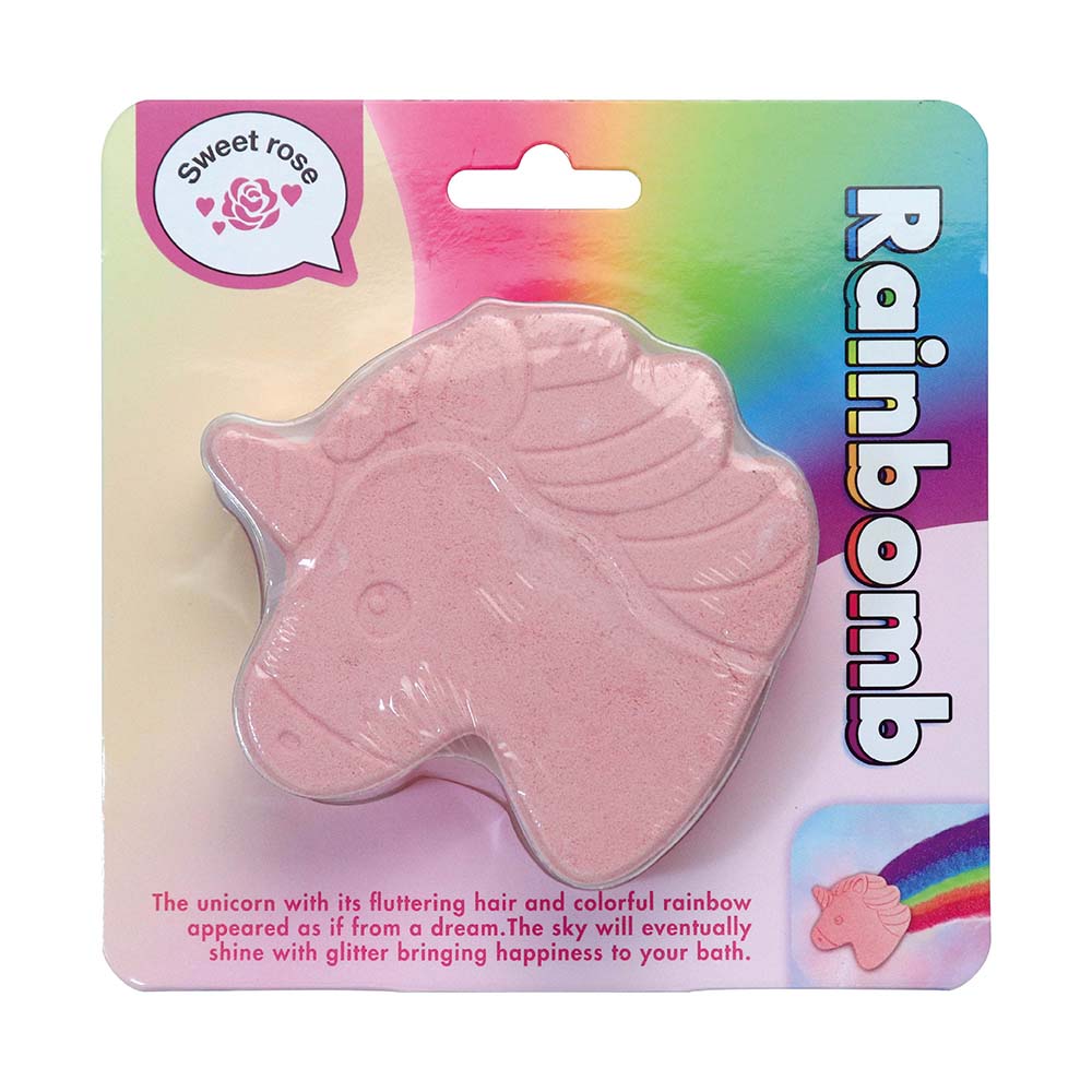 【12/1(日)-12/6(金)9:59迄！FLASH★COUPON 最大2,000円オフ】ドリームズ Dreams レインボム ユニコーン スイート ローズ Rainbomb / Unicorn Sweet rose BAC64152 バスボール お風呂 虹 入浴剤 子供 遊ぶ スウィート ローズ 香り カラフル ユニコーン ドリーミー