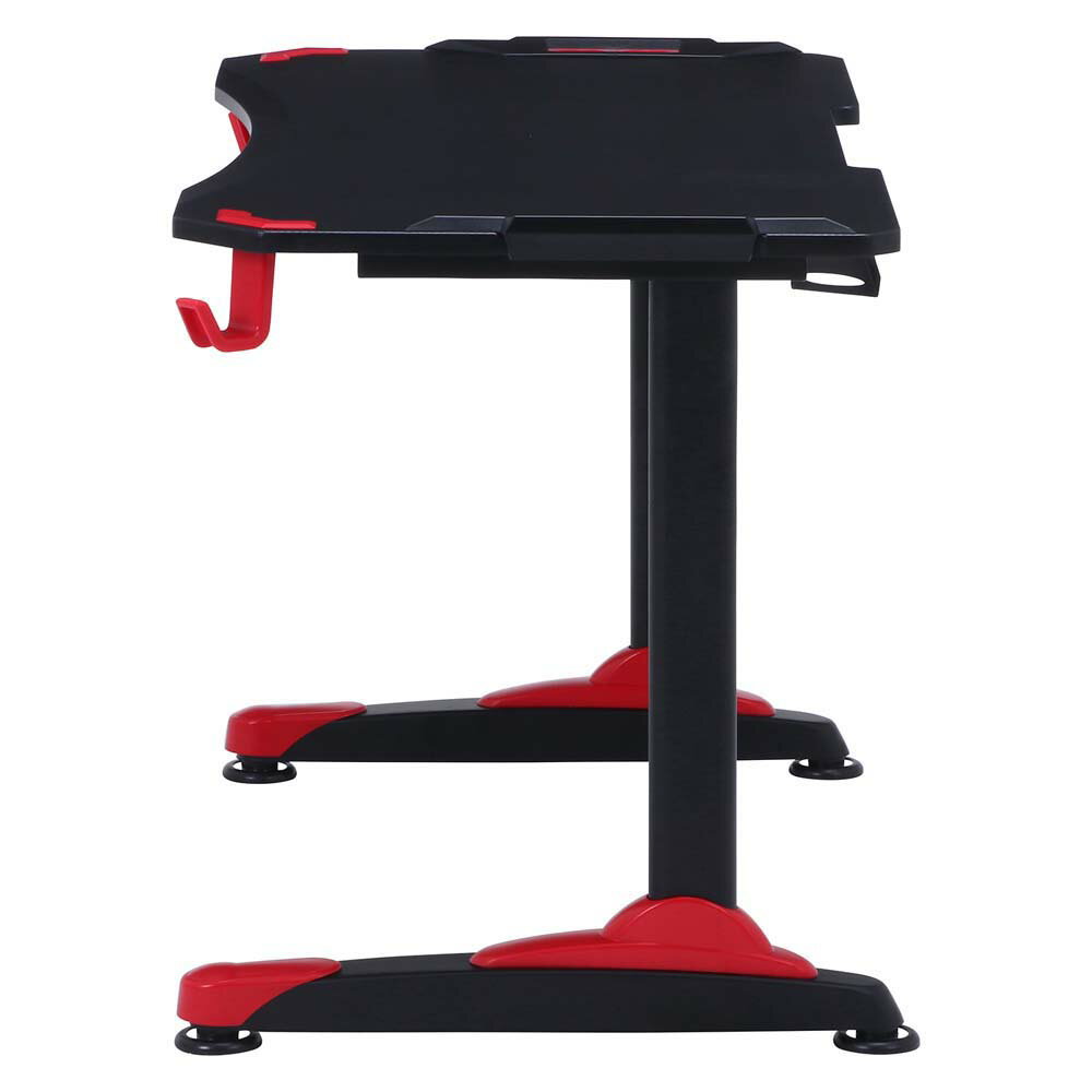 不二貿易 ゲーミングデスク XeNO(ゼノ) イージー01 レッド 38132 ゲーム デスク パソコンオフィス 自宅 家 オンライン 赤 [3]