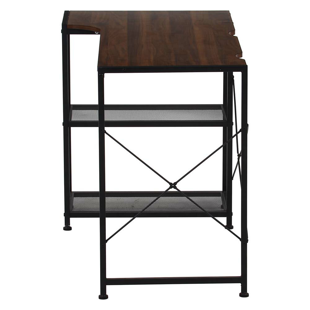 【3月4日20時-11日1時59分までエントリーで2人に1人が最大全額ポイントバック】不二貿易 左右組み換えコーナーデスク ルカ ブラウン 73614