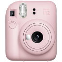 FUJIFILM<富士フイルム> チェキカメラ instax mini12 ブロッサムピンク INSTAX mini12 PINK インスタントカメラ チェキ カメラ 簡単 明るい レンズ セルフィー 接写 桃色
