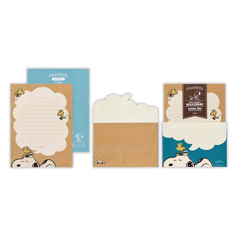 【最大2,000円オフCOUPON 12月1日-6日9時59分まで】レターセット スヌーピー ブルーリラックス 2 819323 日本ホールマーク