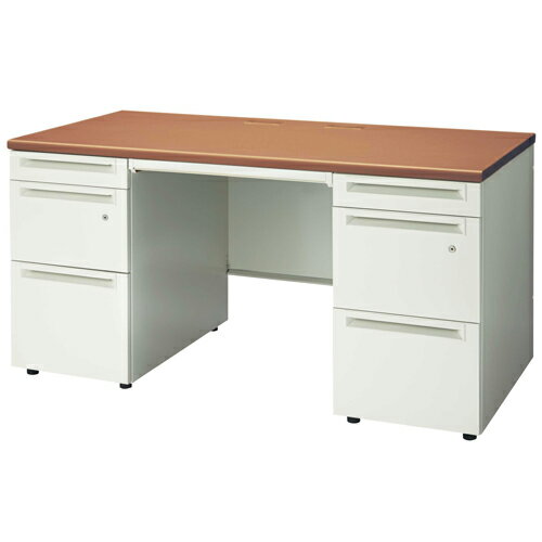 【4月20日-30日1時59分までエントリー＆2店舗合計5,000円以上で最大10万ポイント】プラス 両袖机 UJ-147D-33 T2/W4 W1400 706488