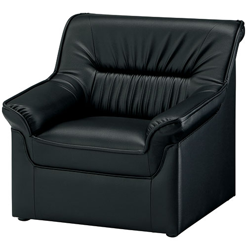 アイコ 応接チェア RE-1051(V4)BK 1人掛 727227