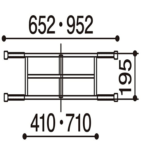 TOKIO テーブルTWN用棚 TWN-T0945 0945用 754347 [3]