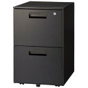 【エントリーで全商品P10倍!6月4日20:00-11日01:59まで】FIRST−G キャビネット2段 GT-462SC BK 768176(3)