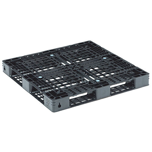 三甲 軽量樹脂パレット D4-1111-11 ブラック 889502