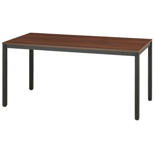 ◆ジョインテックス テーブル ダーク 各種1200×750mm1500×750mm1800×900mm1200×750mm1500×750mm1800×900mm北海道は別途送料が必要になります。沖縄・離島及び一部地域は配達が出来ません。該当のお客様は後程弊社よりご案内させて頂きます。こちらの商品はメーカーより直接お届けさせていただきます。代金引換でのお支払いは出来ません。メーカーの家具専用配送便でのお届けとなりますので配達日時のご指定は出来ません。予めご了承ください。シンプルで使いやすい黒脚タイプのミーティングテーブル。●外形寸法(幅)[mm]：1500●外形寸法(奥)[mm]：750●質量[kg]：24.4●高[mm]：700●天板サイズ：1500×750mm●テーブル形状：長方形●色：ダーク●色(天板)：ダーク●色(脚部)：ブラック●天板下有効(高)[mm]：642●脚間寸法：1416mm●下肢有効寸法：1416×666×642mm●天板厚[mm]：18●最大積載質量：天板=40Kg●アジャスター：有●品番：RFD2-1575DB2TBL●材質：天板＝低圧メラミン樹脂化粧木質ボード、エッジ＝PVC、脚部＝40mm角スチールパイプ(粉体塗装・ブラック色)●六角レンチ付