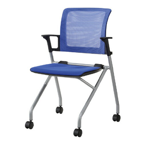 ジョインテックス JOINTEXT 会議イス JMC-2 BL ブルー 椅子 座る 仕事 会議 打ち合わせ ミーティング