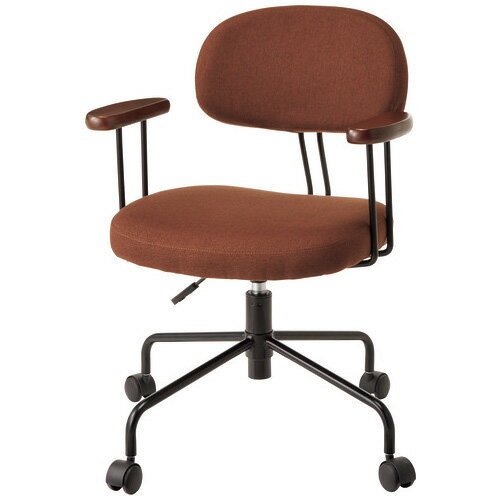 ジョインテックス JOINTEXT 事務イス OCQ23F ブラウン 布張り 椅子 座る 仕事 事務 パソコン 書類 会議..