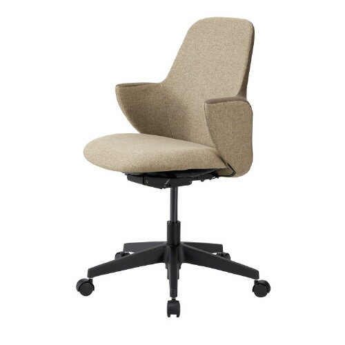 【エントリーで全商品P10倍！7月1日限定！】ジョインテックス JOINTEXT 事務用チェア HMC-100 ブラウン/ベージュ 椅子 座る 仕事 事務 パソコン 書類 会議 打ち合わせ ミーティング