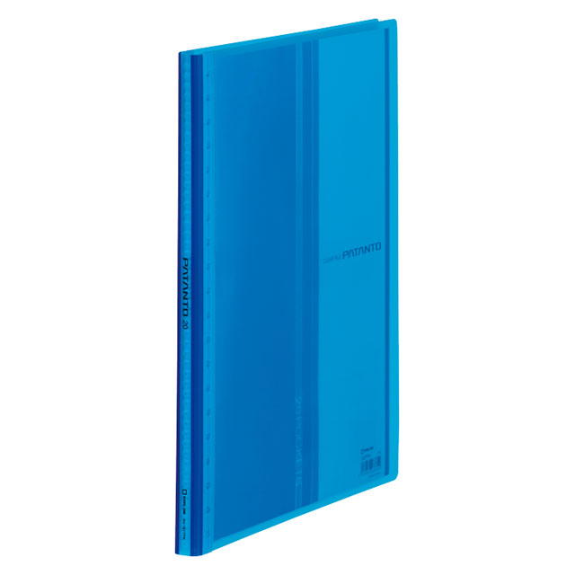 キングジム＜KING JIM＞ クリアーファイル A4 パタント（透明） A4サイズ 20ポケット 青 182TPNアオ