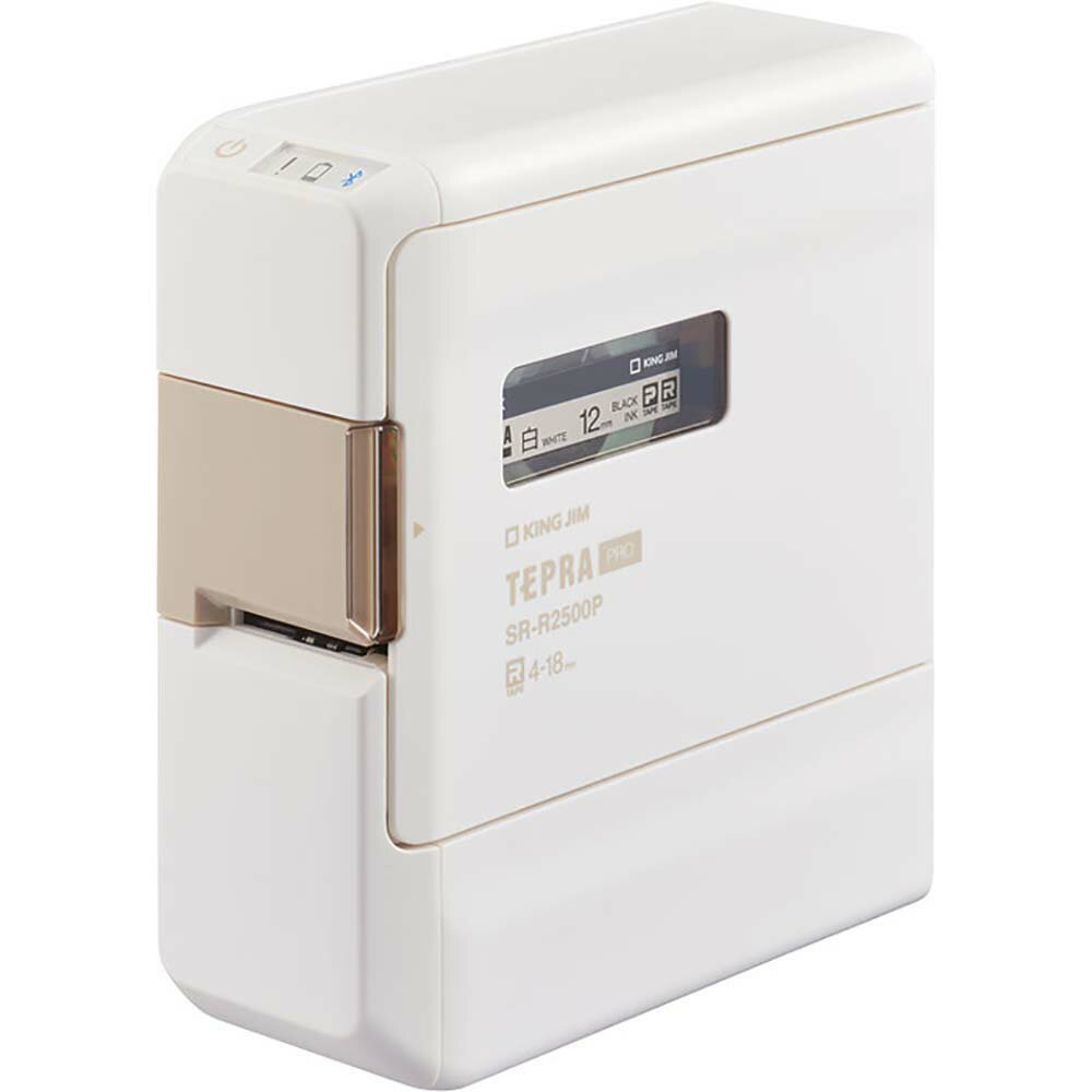 キングジム KINGJIM ラベルプリンター「テプラ」PRO SR-R2500Pシロ ラベルライター スマホ Bluetooth スマホテプラ