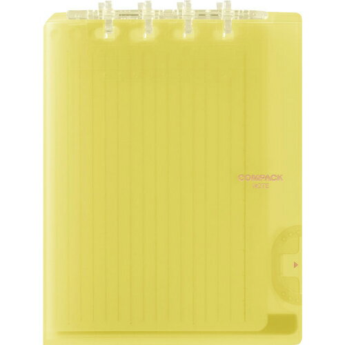 メーカー希望小売価格はメーカーカタログに基づいて掲載しています ※こちらの商品は受注発注商品の為、ご注文後4〜7営業日(土日祝日・長期休暇を除く)後の出荷予定となります。※メーカー在庫切れの為7営業日以内に出荷できない場合はメールにてご案内させていただきます。 ◆主な特長A5サイズを2つに折って半分のサイズで持ち運べるリングノート！罫線タイプ。◆商品仕様商品名コンパックノート　A5サイズ　黄色メーカー品番9954TYキイ JAN4971660048311商品サイズW166×H126×D20mm規格透明表紙 主な素材カラー透明PP表紙商品カテゴリリングノート 備考- キングジム　KINGJIM　きんぐじむ　コンパック　ノート　リングノート　ルーズリーフ