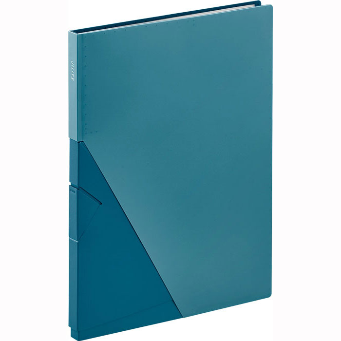 キングジム＜KING JIM＞ ジリッツ(JILITZ) クリアーファイル A4タテ型 20ポケット アオ 8832アオ 自立 スタンド 書見台 デスクワーク 楽譜 レシピ 会議 勉強 仕事