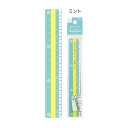 クツワ KUTSUWA モジサシ定規 16cm ミント KB033MT