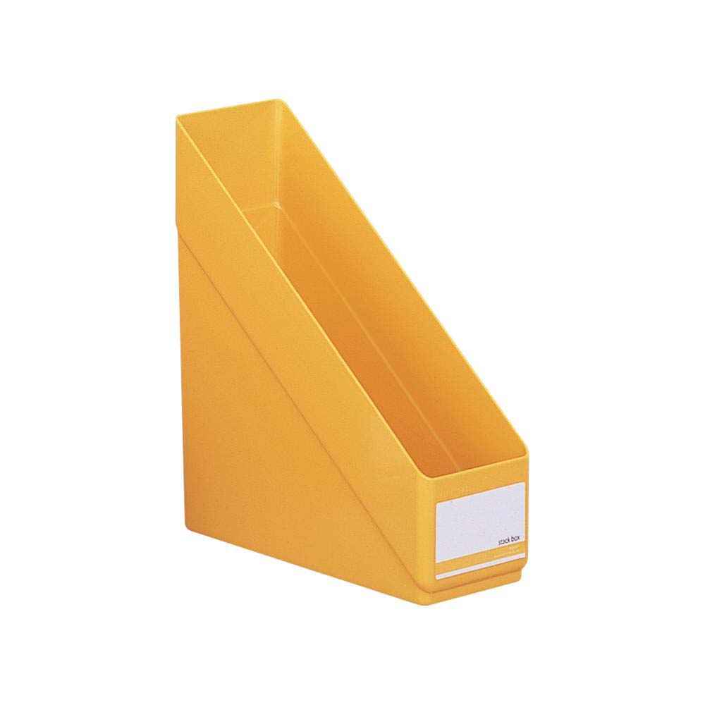 LIHIT LAB.＜リヒトラブ＞リクエスト スタックボックス A4 縦型 黄色 G1610-5