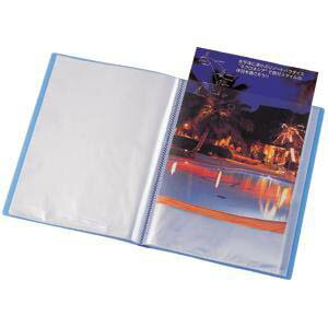 LIHIT LAB.＜リヒトラブ＞リクエスト 透明クリヤーブックA4 10P レッド G3100-3