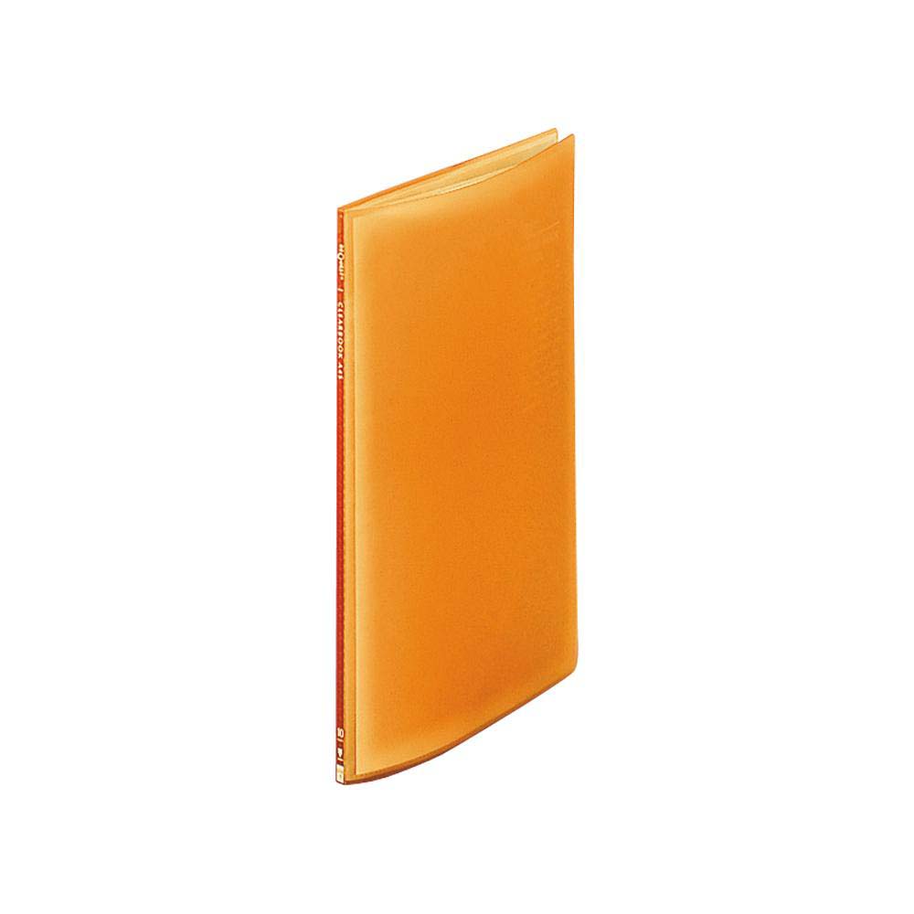 A4 Size - LIHIT LAB.＜リヒトラブ＞リクエスト 透明クリヤーブックA4 10P オレンジ G3100-4