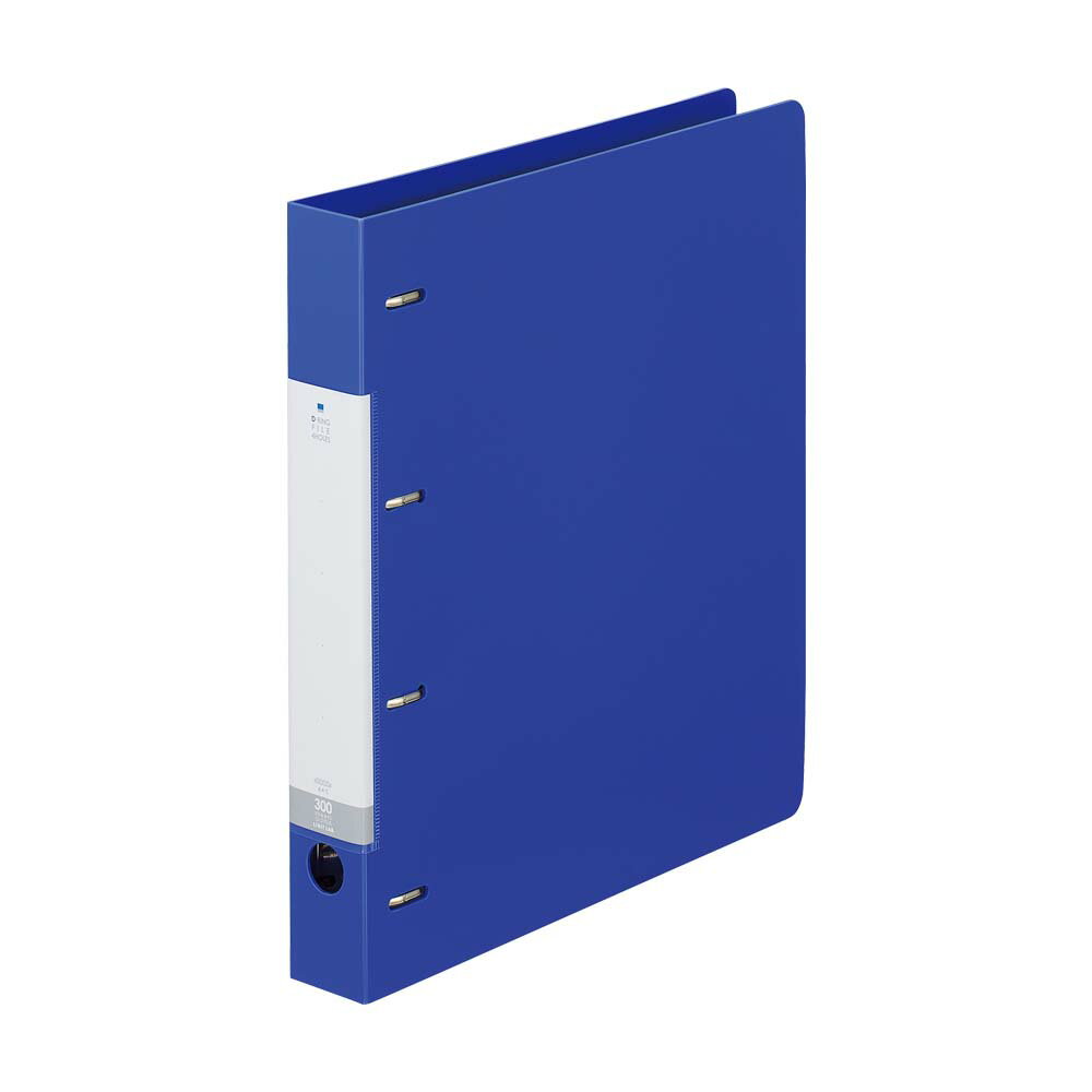 リヒトラブ LIHITLAB リクエスト D型リングファイル A4S G1270-8 推し活文具 収納 カード 4穴 ブルー