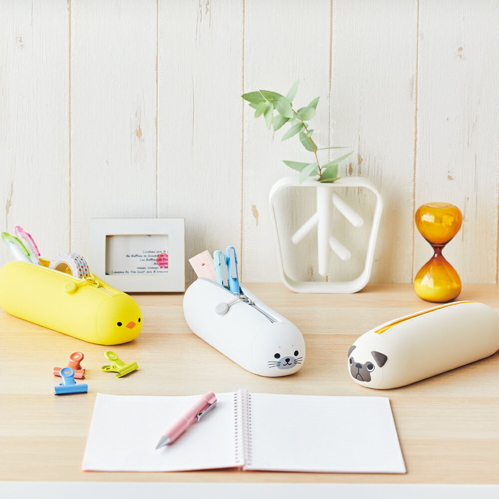 LIHIT LAB (リヒトラブ) SMART FIT PuniLabo 寝ころびペンポーチ ヒヨコ A7781-17 ...