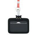 LIHIT LAB (リヒトラブ) SMART FIT PuniLabo IDカードホルダー クロネコ A7804-3 ホルダー ケース 首掛け 定期 入場券 黒猫 くろねこ