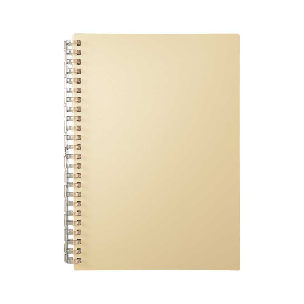 リヒトラブ LIHITLAB オープンリングノート A5 マットイエロー リヒト文具 金具が開くノート 差替え出来るノート N2673-5