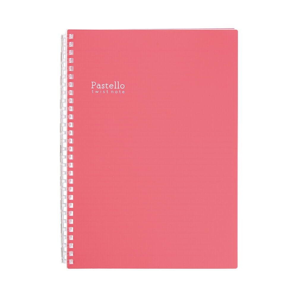 【最大2,000円オフCOUPON 1月1日-6日9時59分まで】LIHIT LAB (リヒトラブ) Pastello ツイストノート B5 ルージュ N1908-2