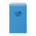 LIHIT LAB.<リヒトラブ> AQUA DROPs<アクア ドロップス> ツイストリング・ノート メモサイズ(A7サイズ) 8穴 方眼罫 青 N1661-8(N-1661-8)