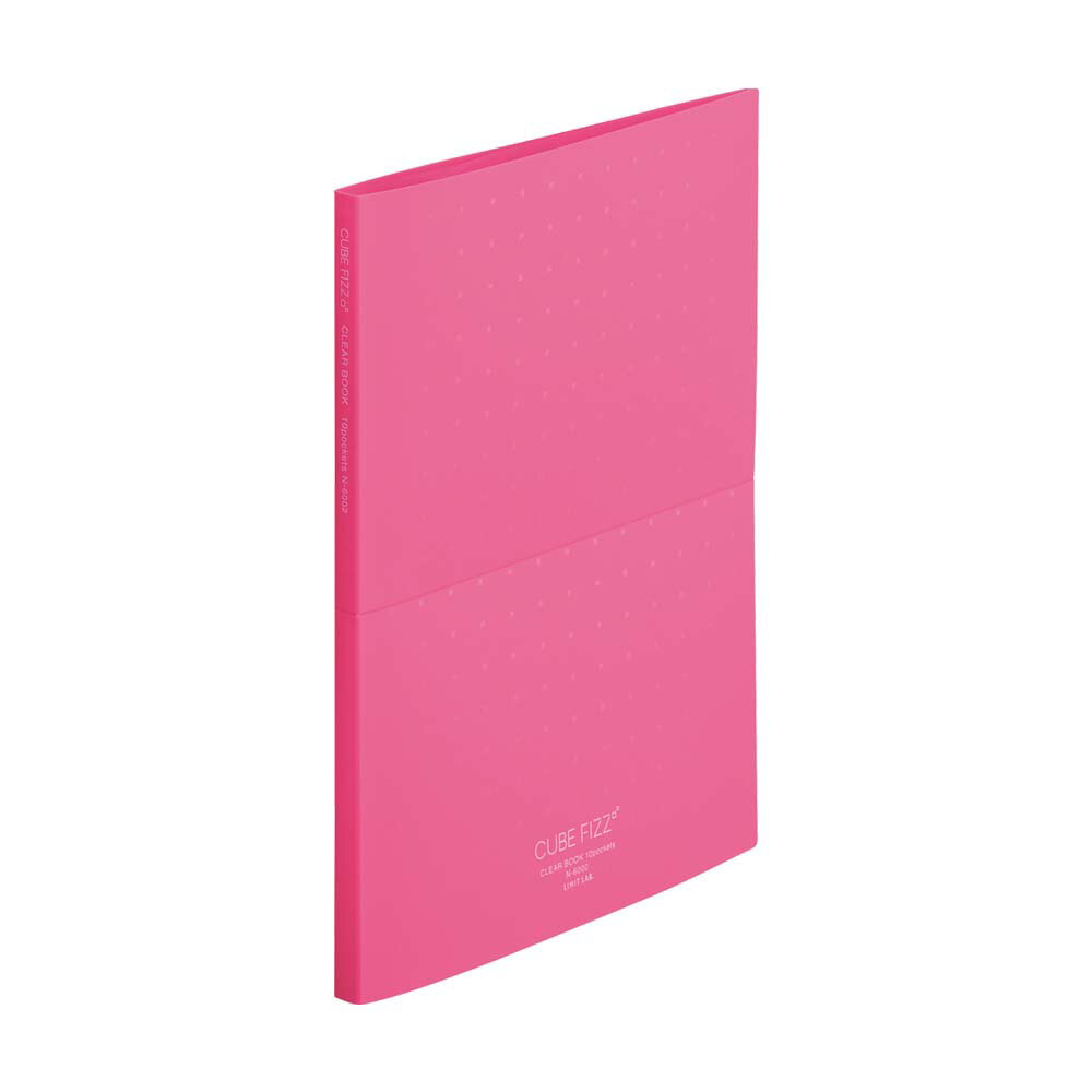 A4 Size - リヒトラブ LIHITLAB クリヤーブック＜スタンド式＞A4 ポケット10枚 ピンク N6002-12 自立 ファイル