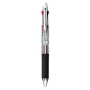 三菱鉛筆ジェットストリームボールペン細字0.7mm 4色 透明 SXE450007.T