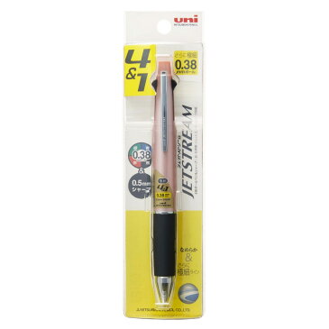 【メール便なら送料240円】三菱鉛筆ジェットストリーム4&1多機能ペン 0.38mm ベビーピンク (パック品) MSXE510038P.68