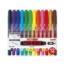 <三菱鉛筆>プロッキー極細ツイン 12色セット PM120T12CN