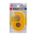 Nichiban ニチバン セロテープ(R) セロテープ小巻カッター付まっすぐ切れる 黄 CT-15DCY