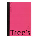 日本ノート スタンダードノート Tree's B5サイズ A罫30枚 ピンク UTR3AP