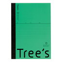 日本ノート スタンダードノート Tree's A5サイズ B罫30枚 グリーン UTRBA5G