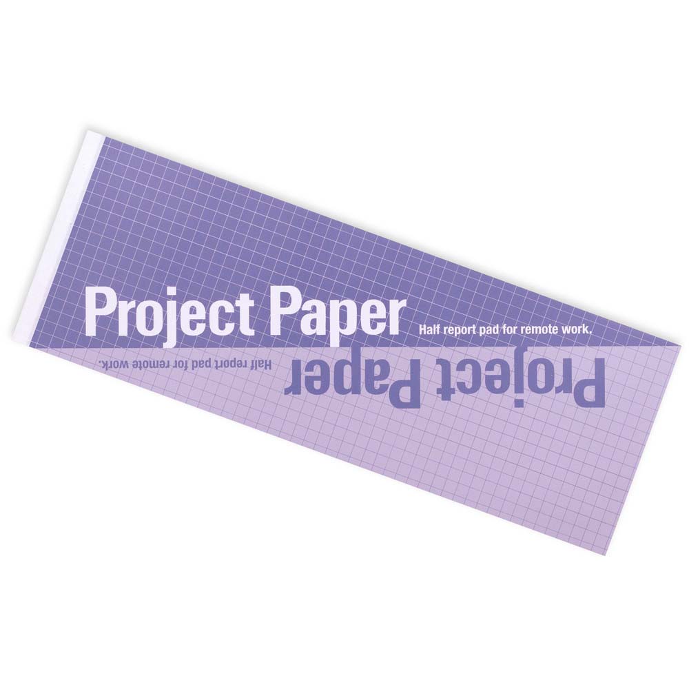 オキナ okina 方眼ノート プロジェクトペーパー B5 ハーフサイズ タンザナイト PH1668 方眼罫 メモ 図形 文字 リモート パソコン パープル 紫