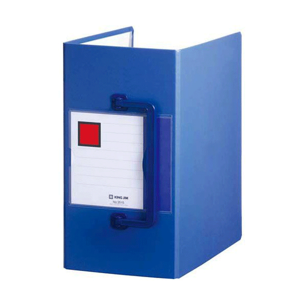 キングジム＜KING JIM＞ キングファイル スーパードッチ＜特厚＞ 3515アオ...