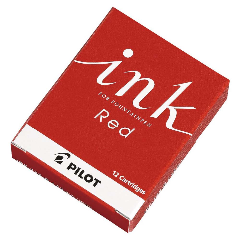 パイロット PILOT 万年筆用カートリッジインキ 12本入り レッド IRF-12S-R