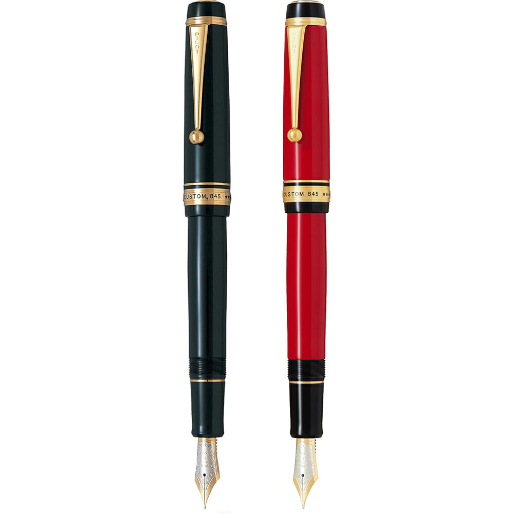 イーコンビ楽天市場店のパイロット PILOT 万年筆 カスタム 845 漆黒 太字 ギフトケース付き FKV-5MR-B-B CUSTOM｜アングル3