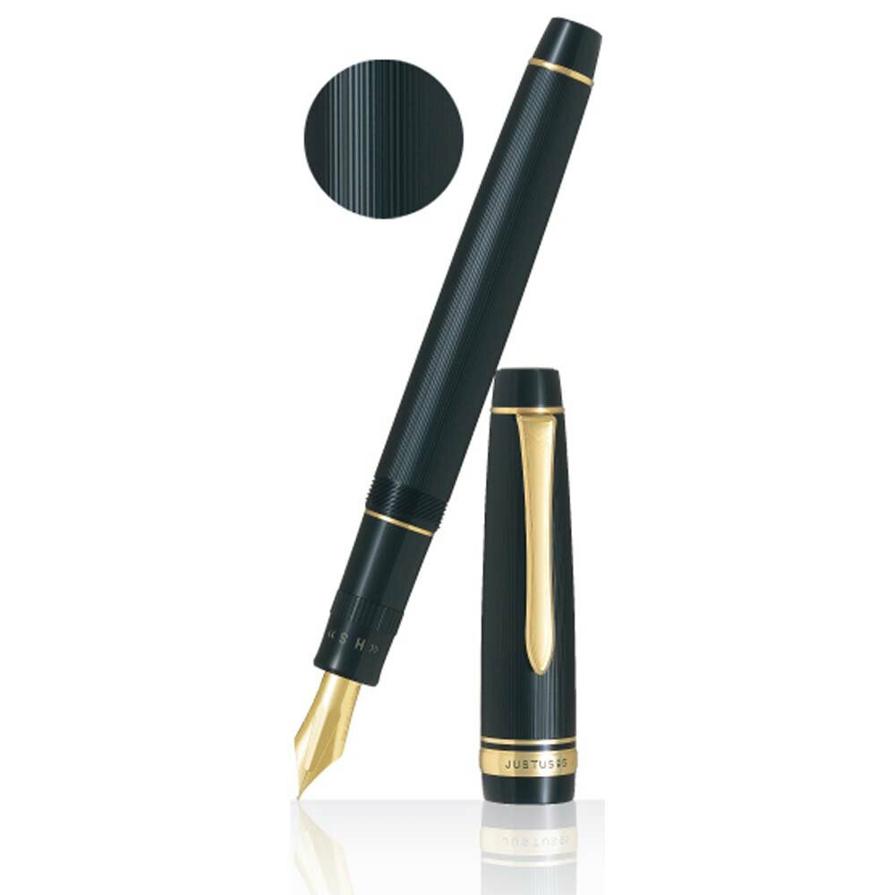 パイロット PILOT 万年筆 ジャスタス95 ストライプブラック 中細字 FJ-3MR-SB-FM Justus