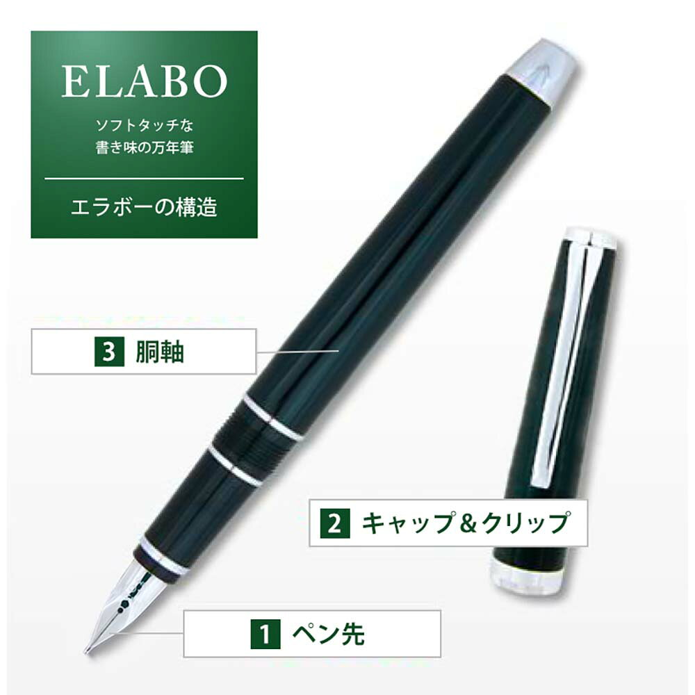 【8月4日20時-11日1時59分までエントリーで全商品ポイント10倍】パイロット PILOT 万年筆 エラボー ブラウン 中字・軟 ギフトケース付き FE-25SR-BN-SM ELABO econve-10384898 イーコンビ楽天市場店 サンプル画像2