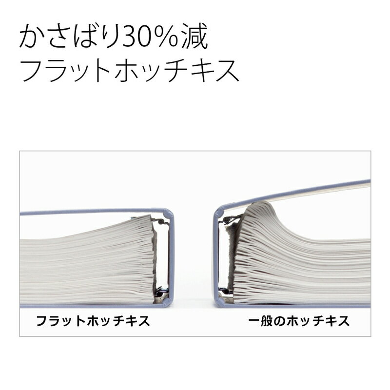 プラス(PLUS) フラットホッチキス ピタヒット 20枚とじ ST-010XH ブルー 　30-944 3