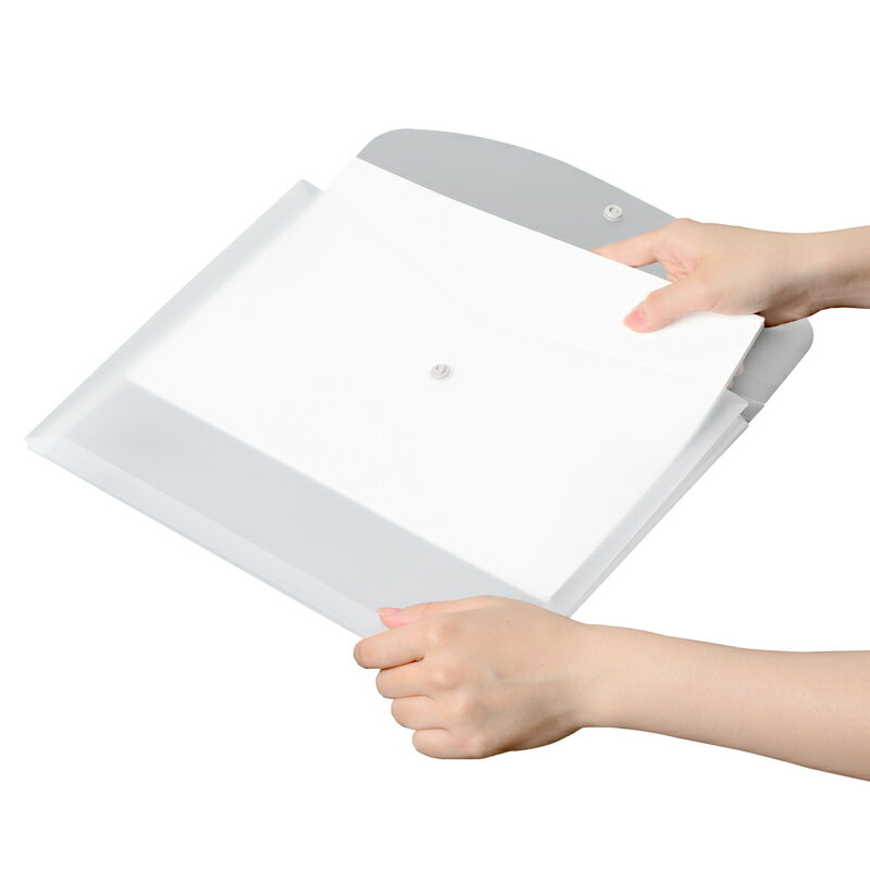 【最大2,000円オフCOUPON 2月1日-6日9時59分まで】プラス(PLUS)ホルダー ポケット付エンベロープ マチ付 ヨコ型 クリアー FL-121CH　88-574