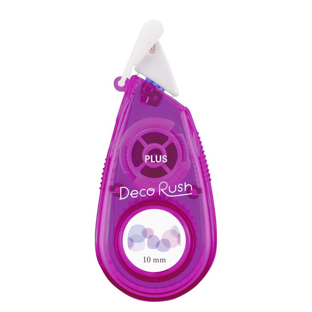 【10月4日20時-9日1時59分までエントリーで2点購入P5倍・3点以上でP10倍】プラス PLUS デコレーションテープ デコラッシュ 太幅 10mm ランダムドット2 DC-080-12 51-915 51915