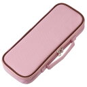 レイメイ藤井 raymay NEW トップライナーペンケース(ポケット付) ピンク FSB133P 筆箱 筆入れ ペンケース スリム 軽量 大容量 ペンホルダー付き 持ち手付き 小学校 中学校 授業 勉強 学習 子ども 学生 桃色 赤