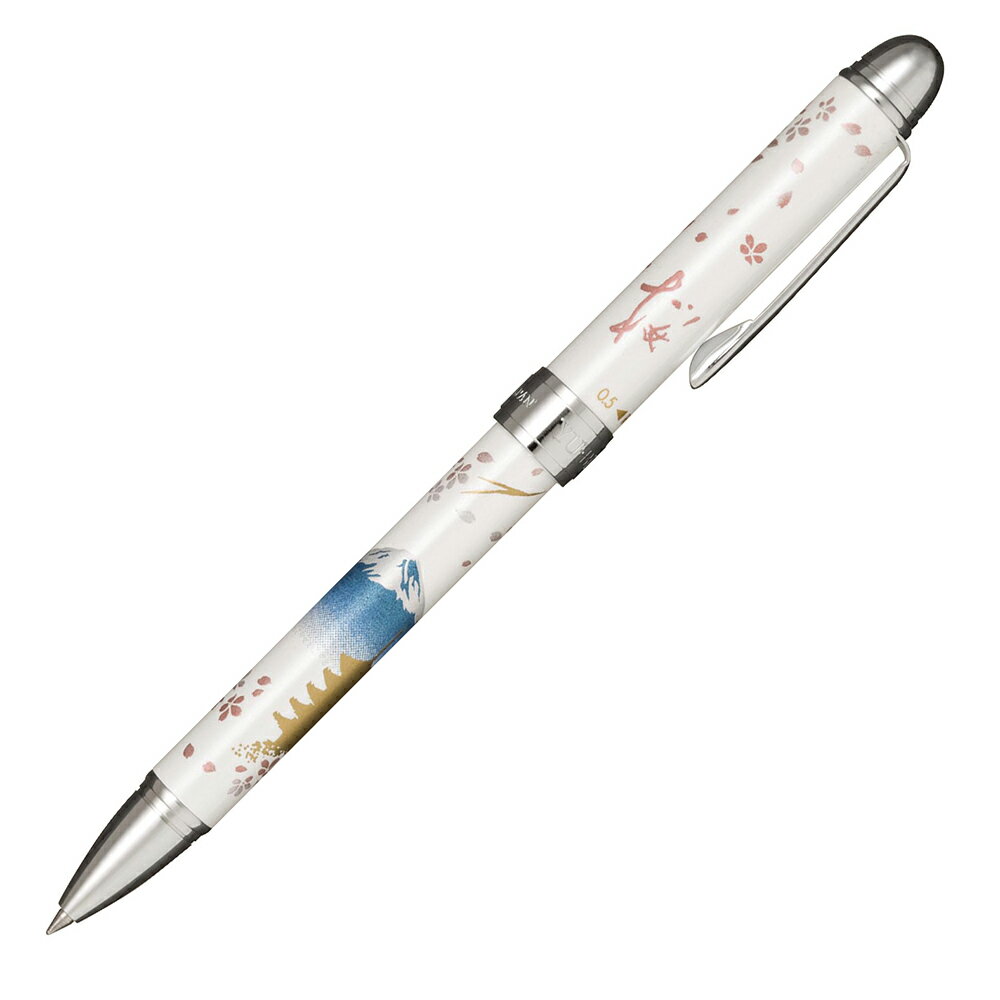 【最大2,000円オフCOUPON 1月1日-6日9時59分まで】セーラー万年筆 優美蒔絵 四季の富士 （2色ボールペン＋シャープペンシル） 春 16-0348-210