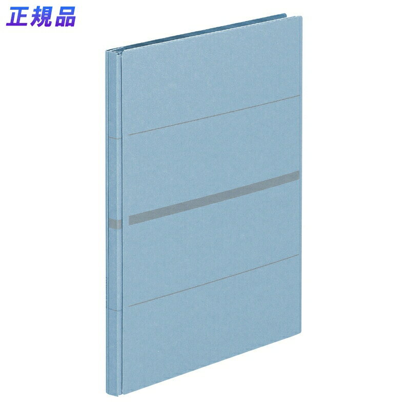 プラス(PLUS)背幅伸縮フラットファイル セノバス 樹脂とじ具 A4-S ブルー FL-021SS　88-618