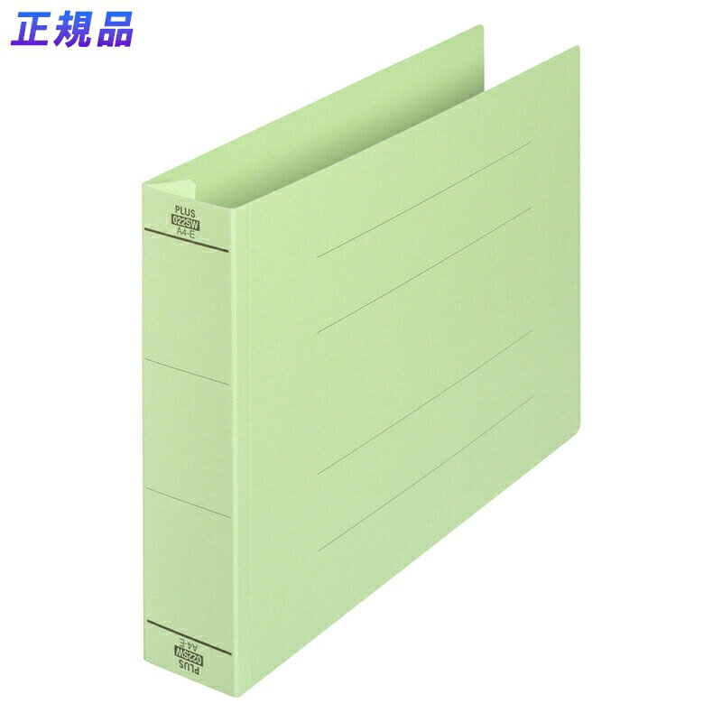 【最大2,000円オフCOUPON 12月1日-6日9時59分まで】プラス(PLUS)フラットファイル 厚とじ A4-E 500枚とじ グリーン NO.022SW　87-996